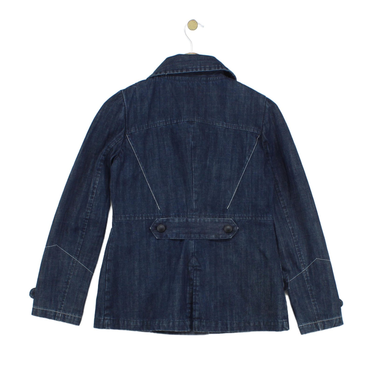 Womens Denim Jacket Double Breasted Tailored Fit