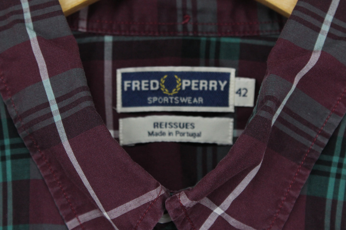 Mens Reissues Plaid Shirt Made In Portugal
