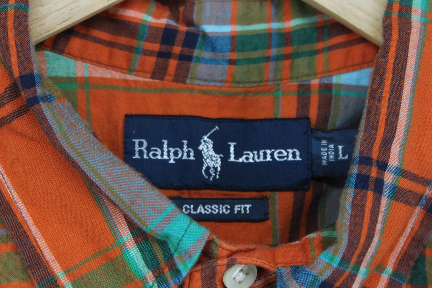 Mens Plaid Shirt Classic Fit  Short Sleeve
