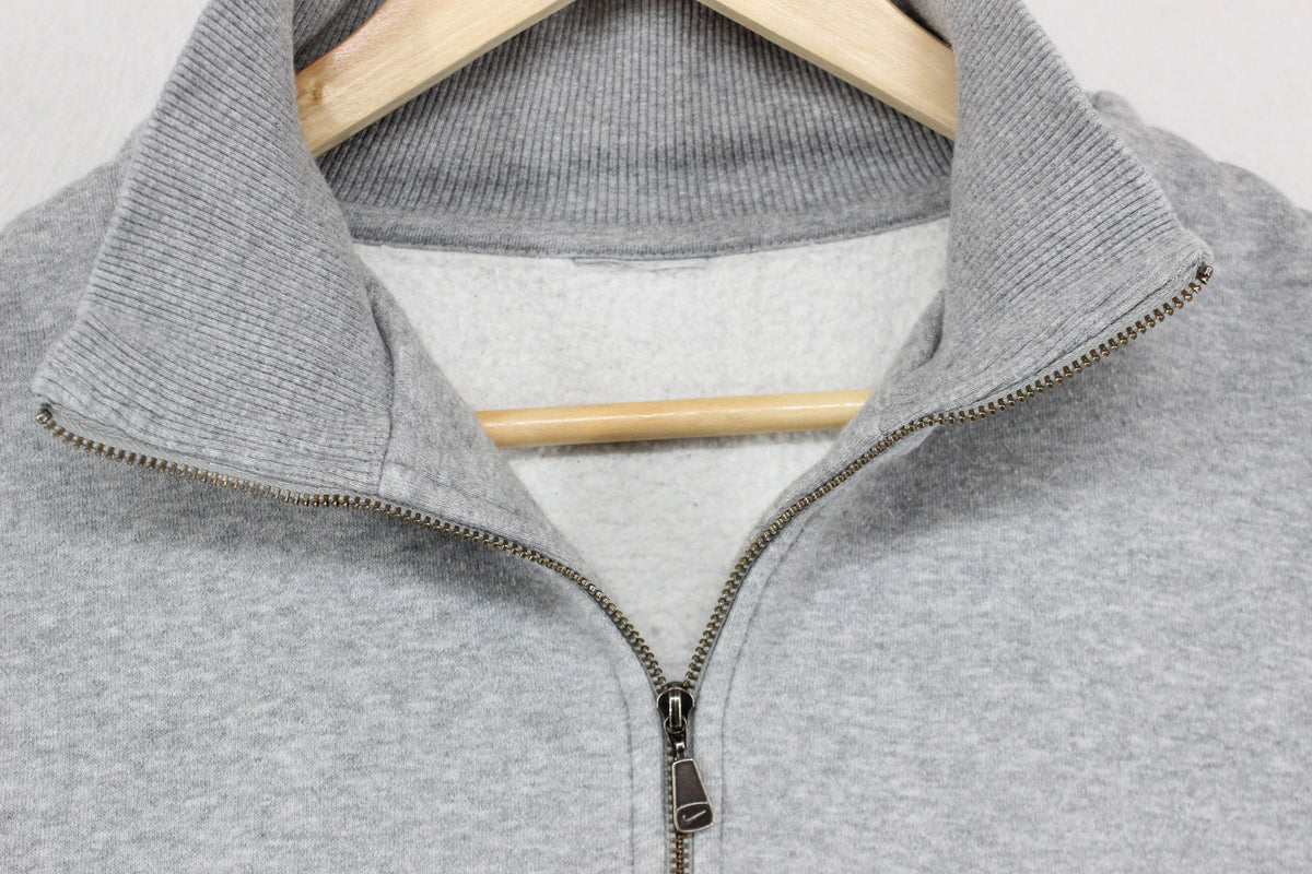 Mens 1/4 Zip Sweatshirt Logo Embroidered