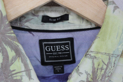 Mens Viscose Shirt Hawaiian Tropical Short Sleeve
