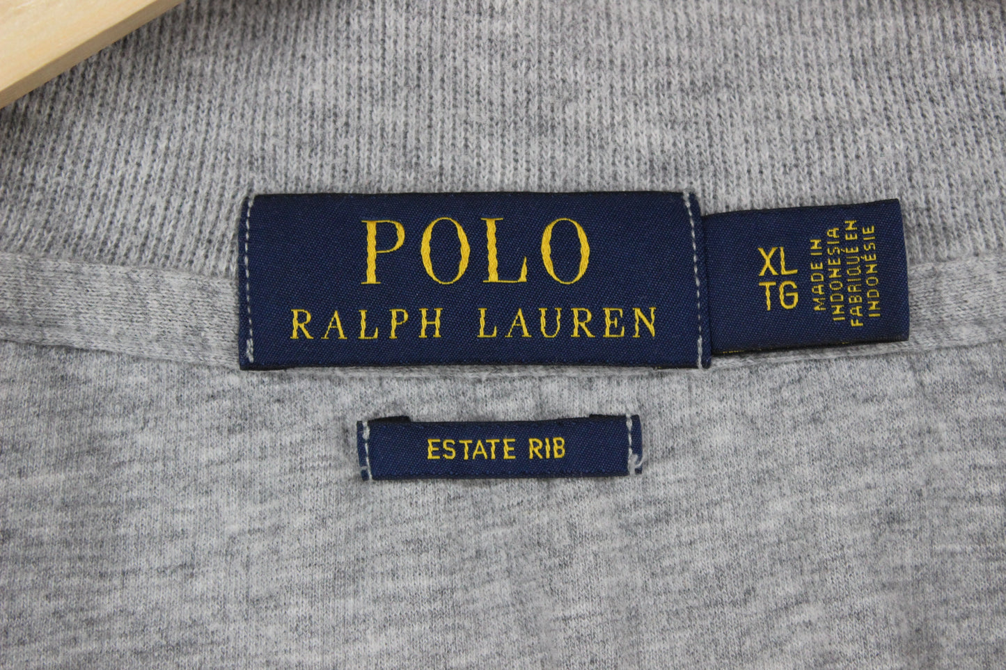 Mens 1/4 Zip Sweatshirt Long Sleeve Estate Rib