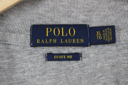 Mens 1/4 Zip Sweatshirt Long Sleeve Estate Rib