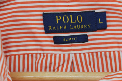 Mens Striped Shirt Slim Fit Long Sleeve