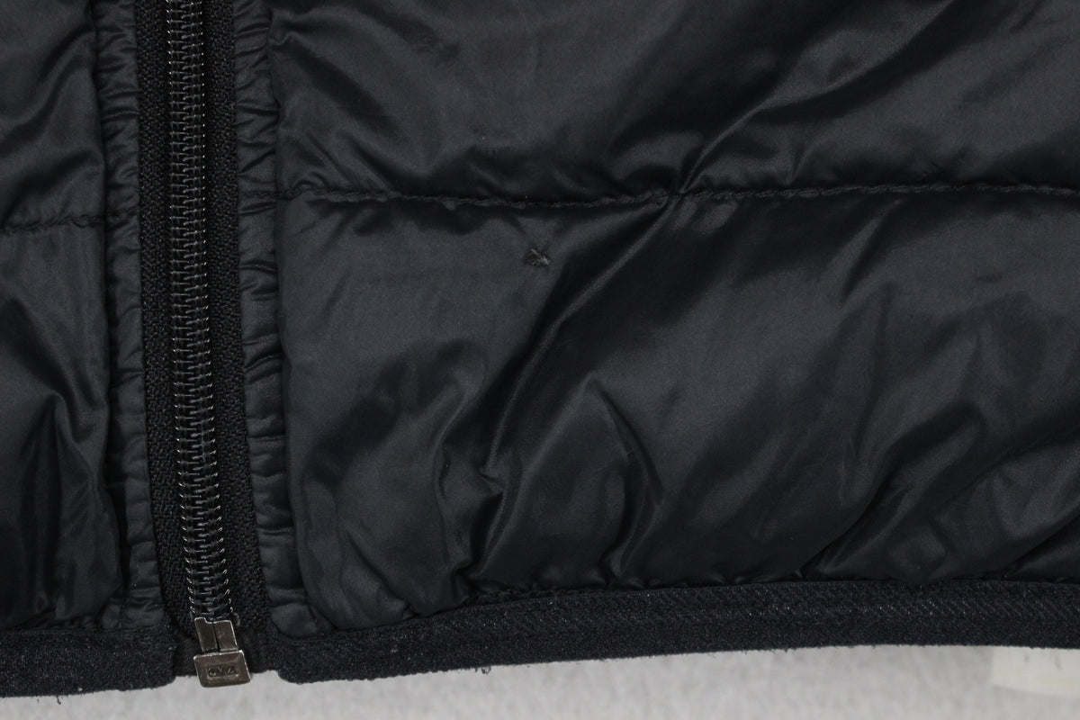 Mens Down Bodywarmer Hooded Quilted Lightweight