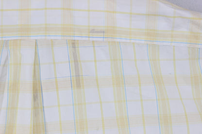 Mens Shirt Short Sleeve Check Button Up