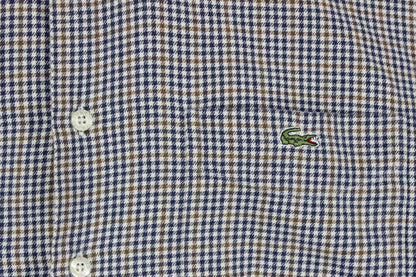 Mens Check Shirt Button Up Long Sleeve