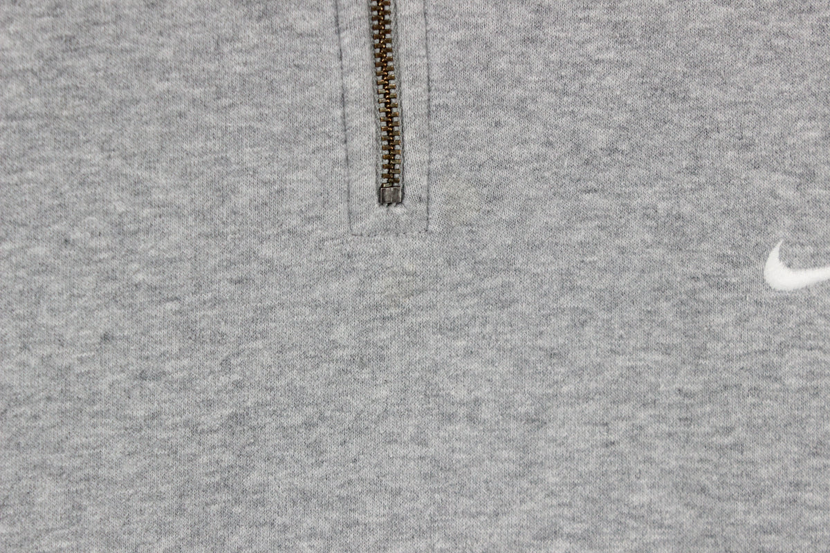 Mens 1/4 Zip Sweatshirt Logo Embroidered