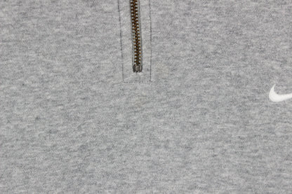 Mens 1/4 Zip Sweatshirt Logo Embroidered