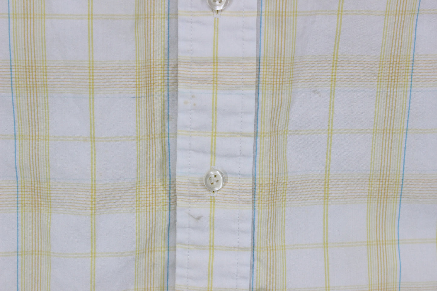 Mens Shirt Short Sleeve Check Button Up