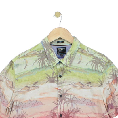 Mens Viscose Shirt Hawaiian Tropical Short Sleeve