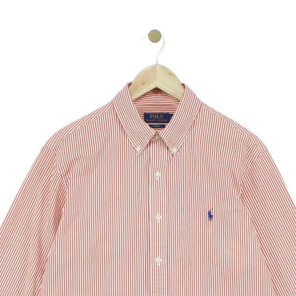 Mens Striped Shirt Slim Fit Long Sleeve