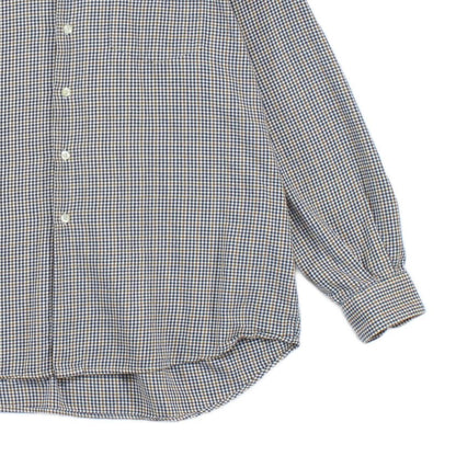 Mens Check Shirt Button Up Long Sleeve