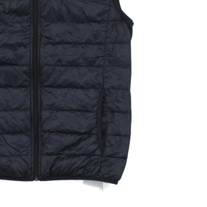 Mens Down Bodywarmer Hooded Quilted Lightweight