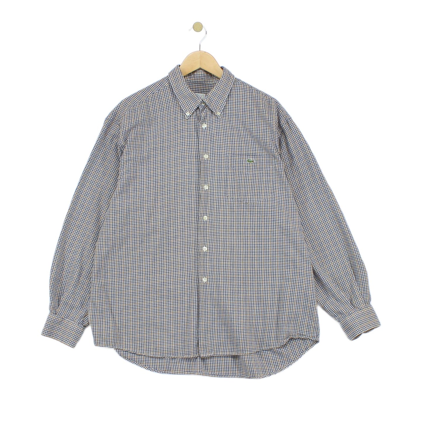 Mens Check Shirt Button Up Long Sleeve