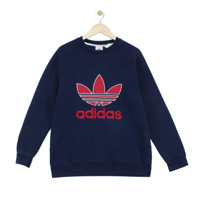Mens Spell Out Sweatshirt Logo Crew Neck