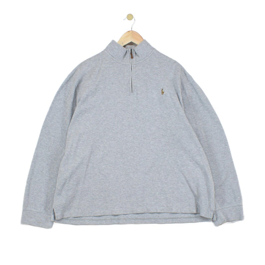 Mens 1/4 Zip Sweatshirt Long Sleeve Estate Rib