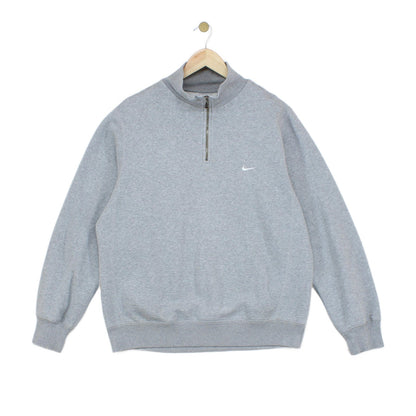 Mens 1/4 Zip Sweatshirt Logo Embroidered