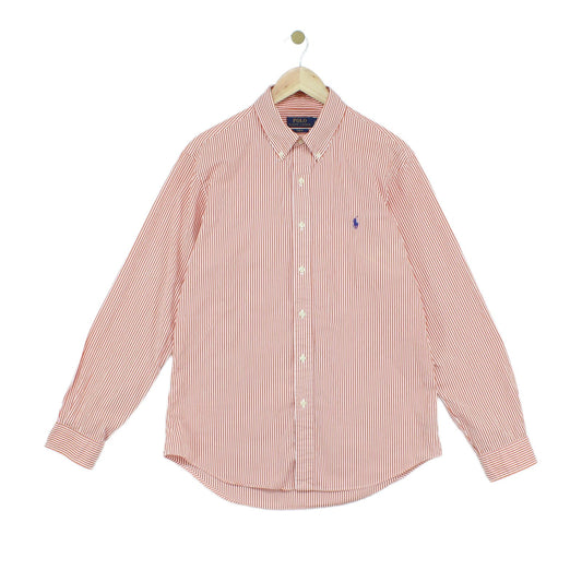 Mens Striped Shirt Slim Fit Long Sleeve