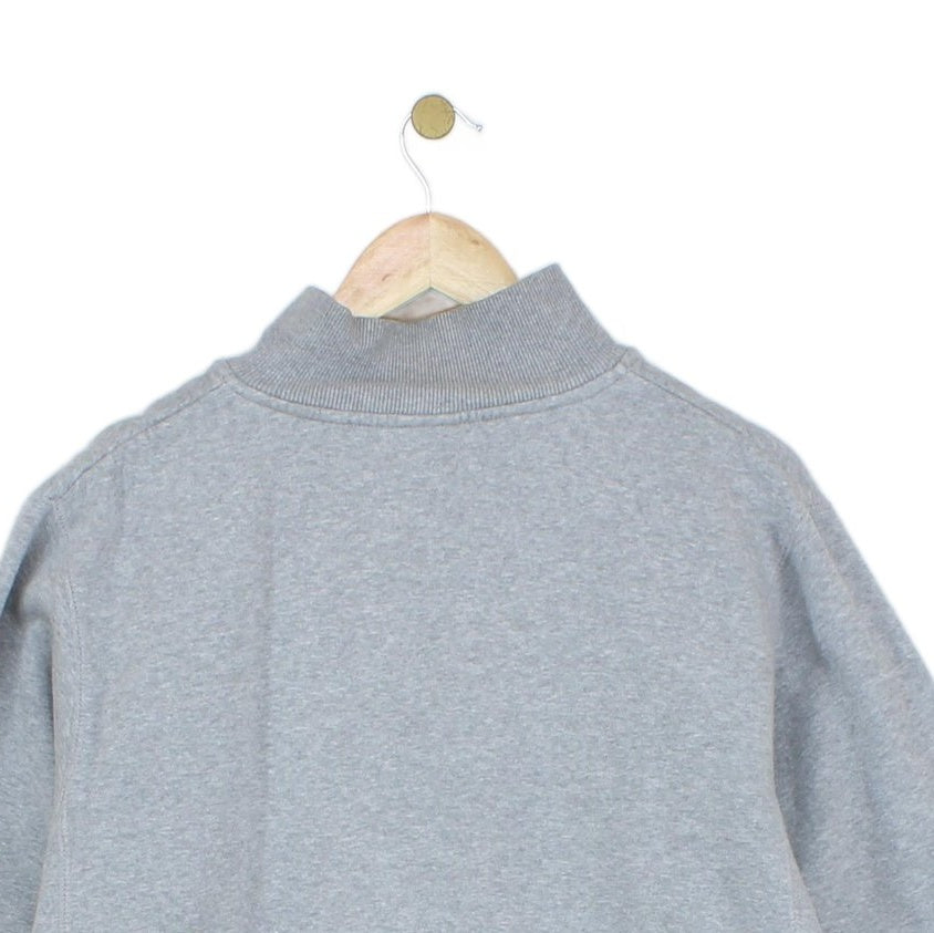 Mens 1/4 Zip Sweatshirt Logo Embroidered