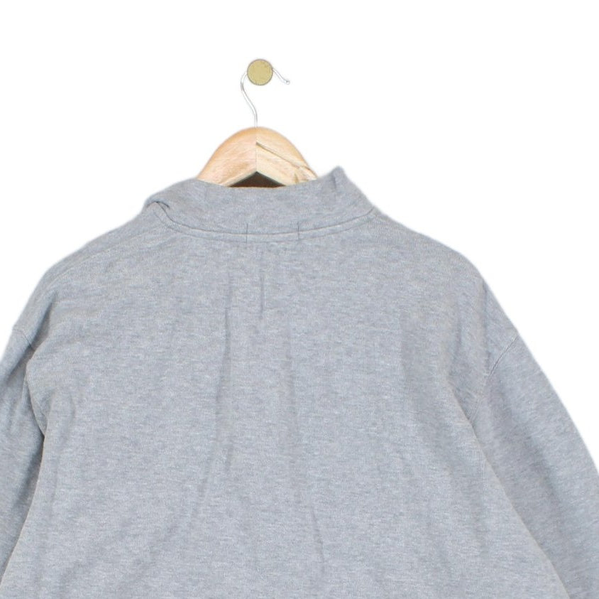Mens 1/4 Zip Sweatshirt Long Sleeve Estate Rib