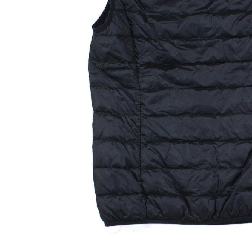 Mens Down Bodywarmer Hooded Quilted Lightweight