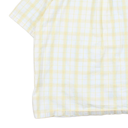 Mens Shirt Short Sleeve Check Button Up