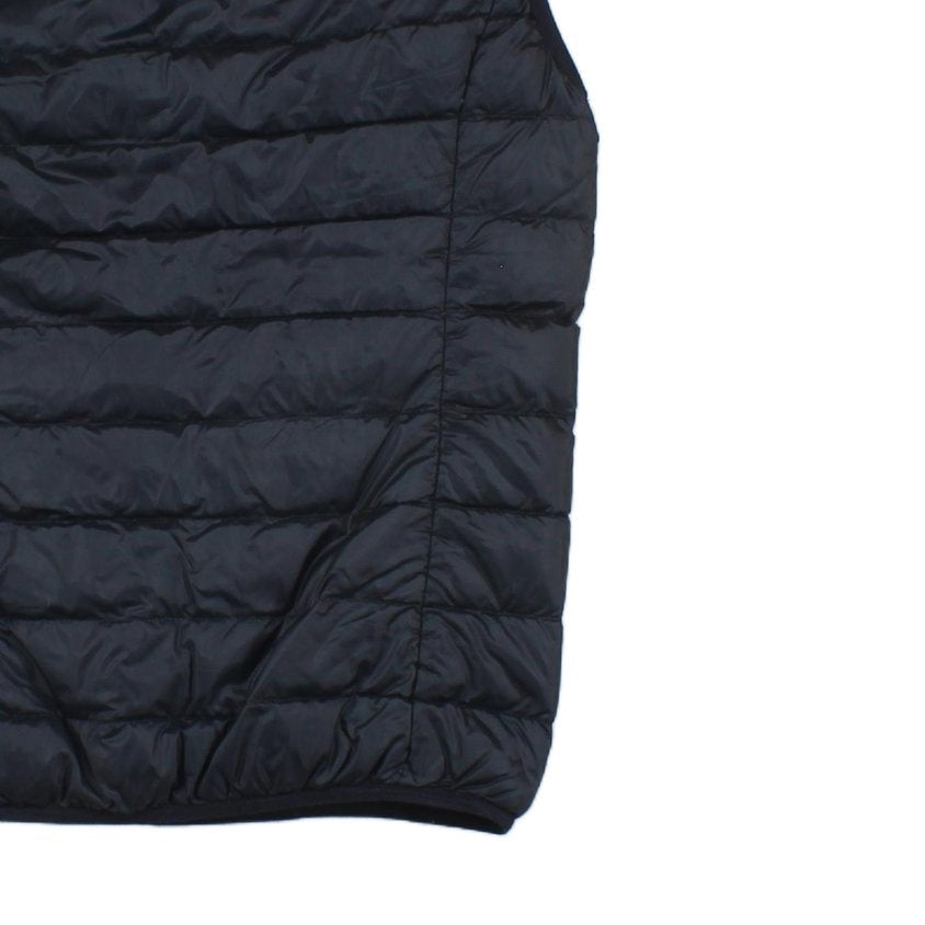 Mens Down Bodywarmer Hooded Quilted Lightweight
