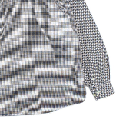 Mens Check Shirt Button Up Long Sleeve