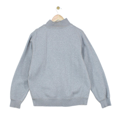 Mens 1/4 Zip Sweatshirt Logo Embroidered