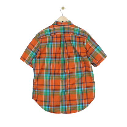 Mens Plaid Shirt Classic Fit  Short Sleeve