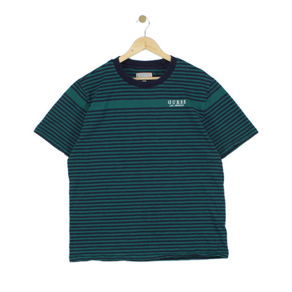 Mens Striped T-Shirt  Casual Short Sleeve Crew Neck