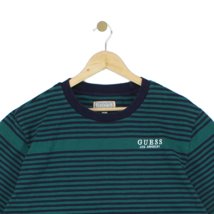 Mens Striped T-Shirt  Casual Short Sleeve Crew Neck
