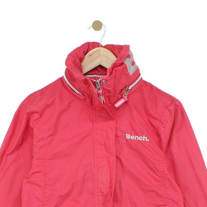 Womens Jacket Full Zip High Collar Logo Cotton