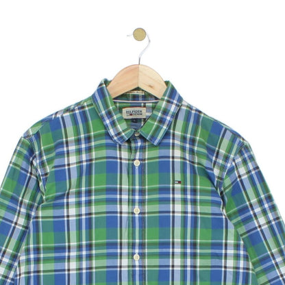 Mens Plaid Shirt Long Sleeve Button Up