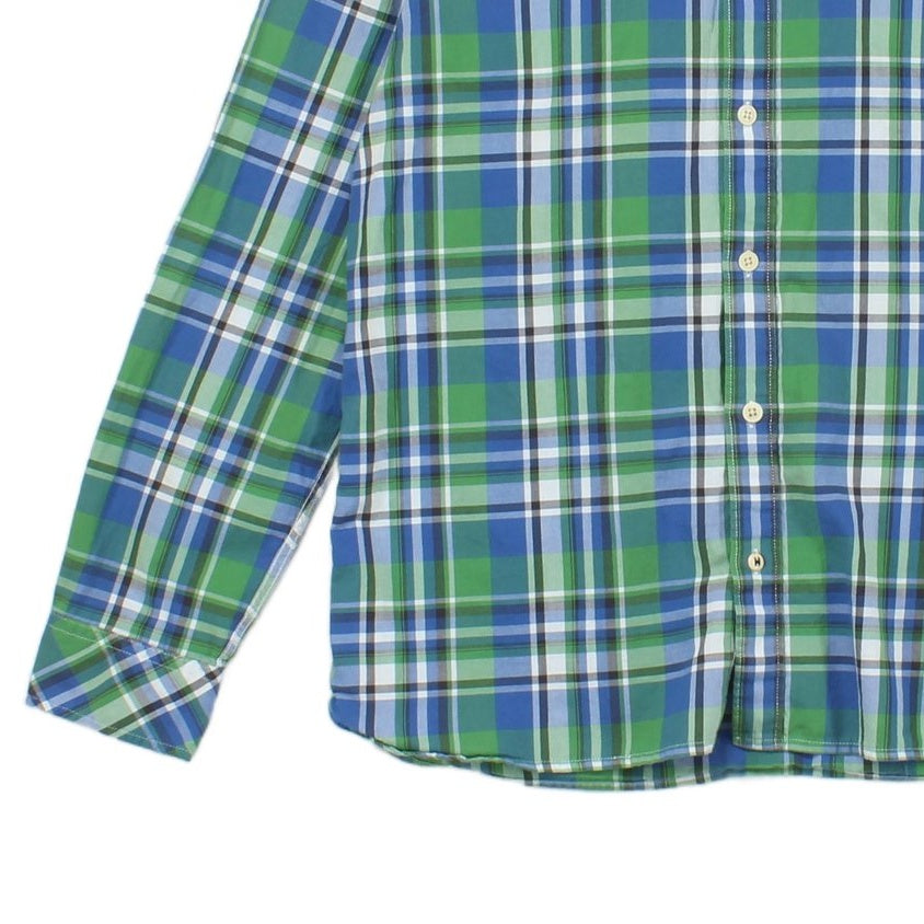 Mens Plaid Shirt Long Sleeve Button Up