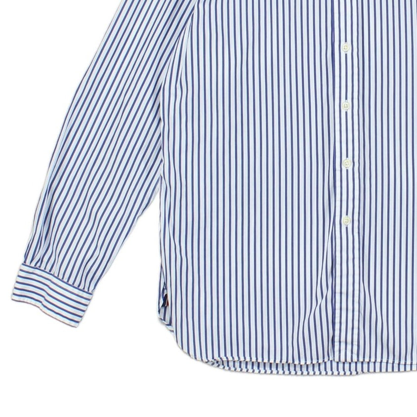 Mens Striped Shirt Slim Fit Long Sleeve