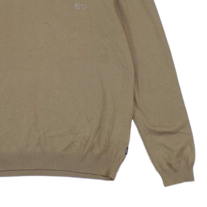 Mens V-Neck Jumper Regular Fit Long Sleeve