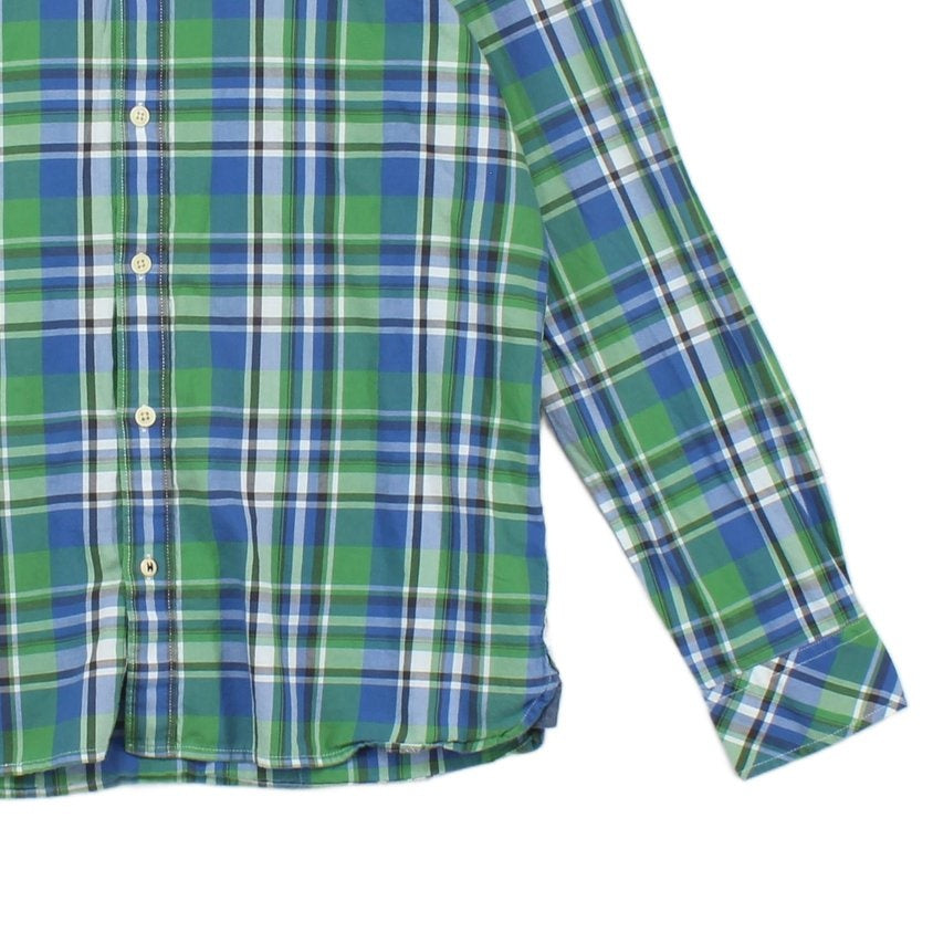 Mens Plaid Shirt Long Sleeve Button Up