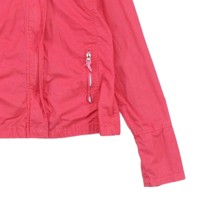 Womens Jacket Full Zip High Collar Logo Cotton