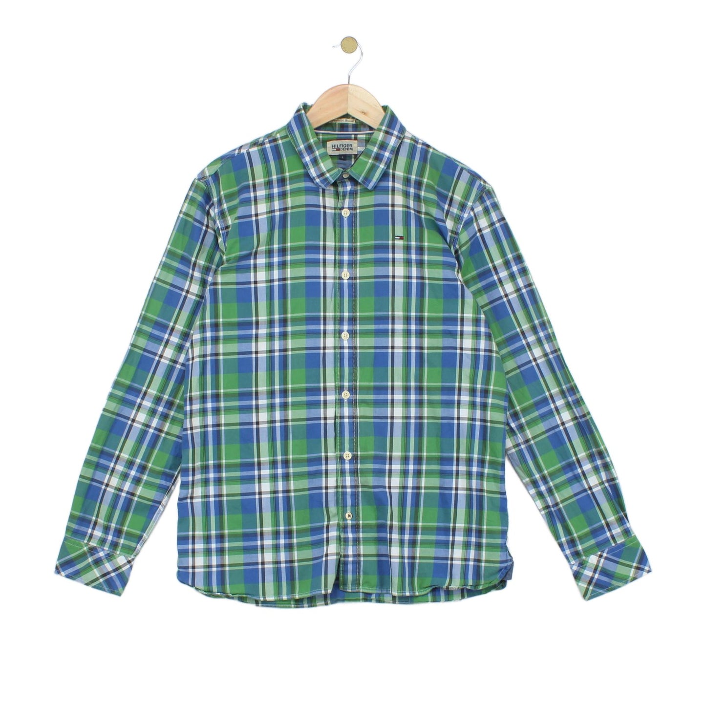 Mens Plaid Shirt Long Sleeve Button Up