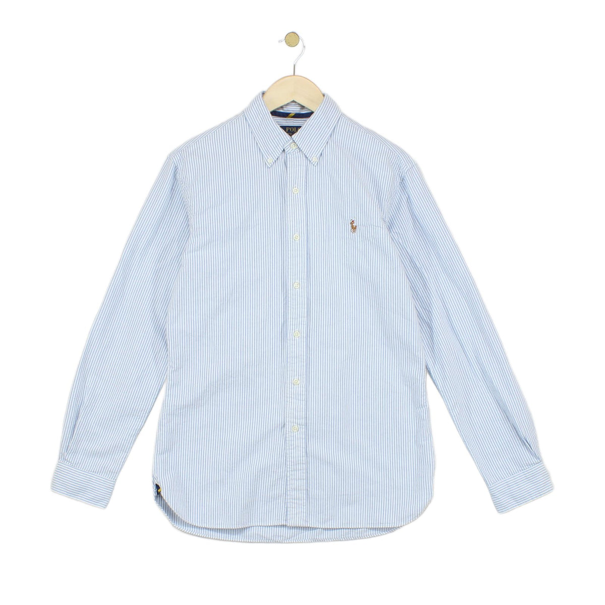 Mens Striped Shirt Slim Fit Button Down