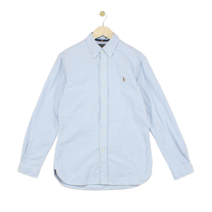 Mens Striped Shirt Slim Fit Button Down