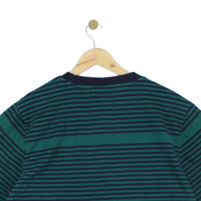 Mens Striped T-Shirt  Casual Short Sleeve Crew Neck