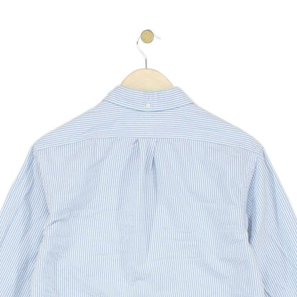 Mens Striped Shirt Slim Fit Button Down
