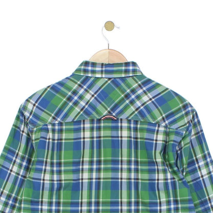 Mens Plaid Shirt Long Sleeve Button Up