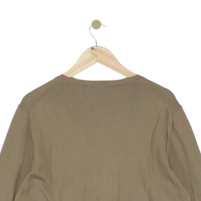 Mens V-Neck Jumper Regular Fit Long Sleeve
