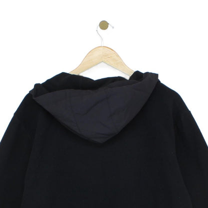 Mens Fleece Hoodie 1/4 Zip Streetwear Logo