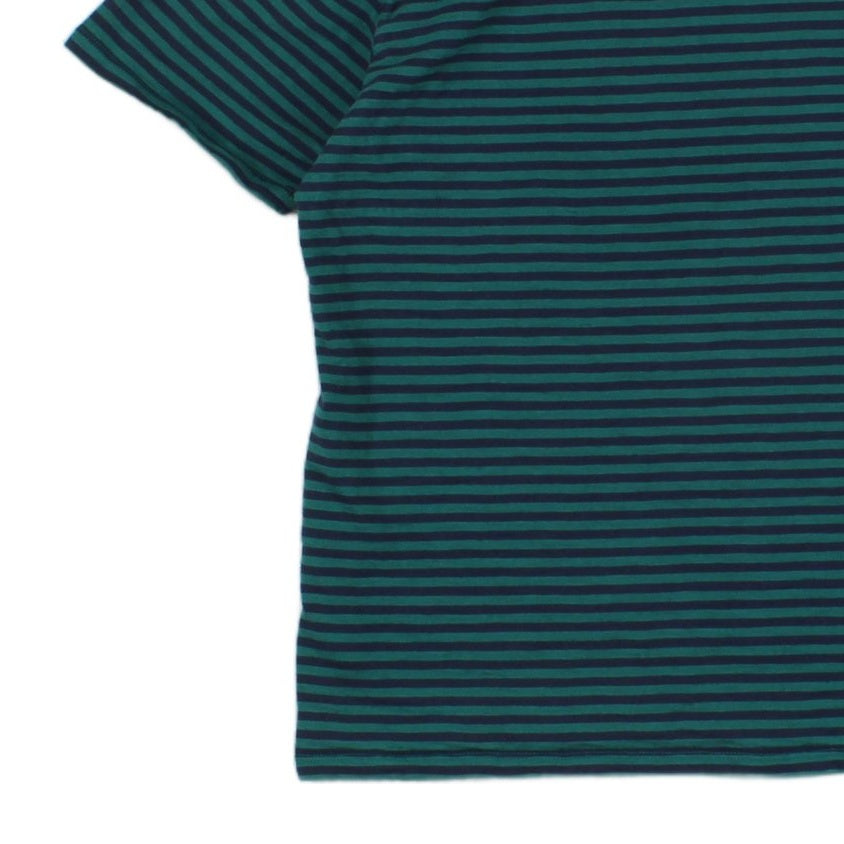 Mens Striped T-Shirt  Casual Short Sleeve Crew Neck