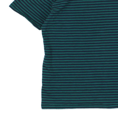 Mens Striped T-Shirt  Casual Short Sleeve Crew Neck